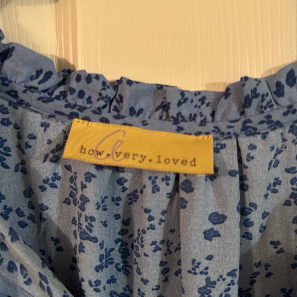 Blue Patterned Dress - Picture 2 of 3